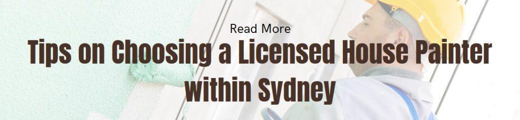 How to choose a licensed house painter