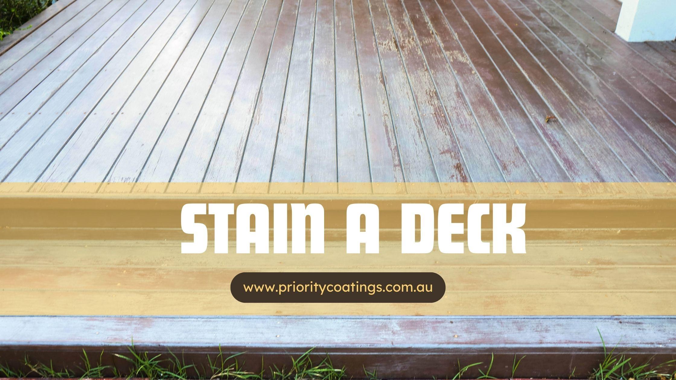 How to Stain a Deck