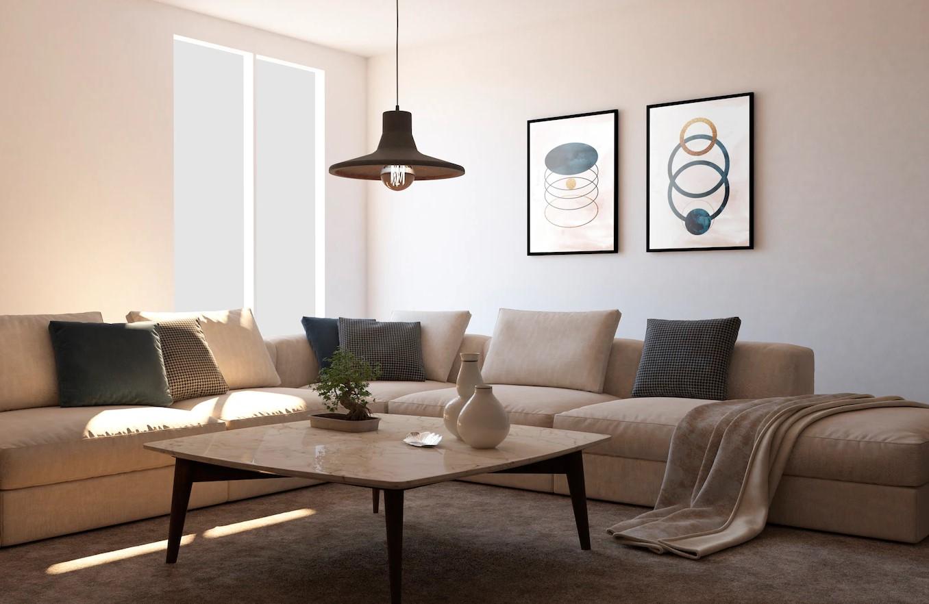 Choose Living Room Colours According to Space Characteristics (Infographic)