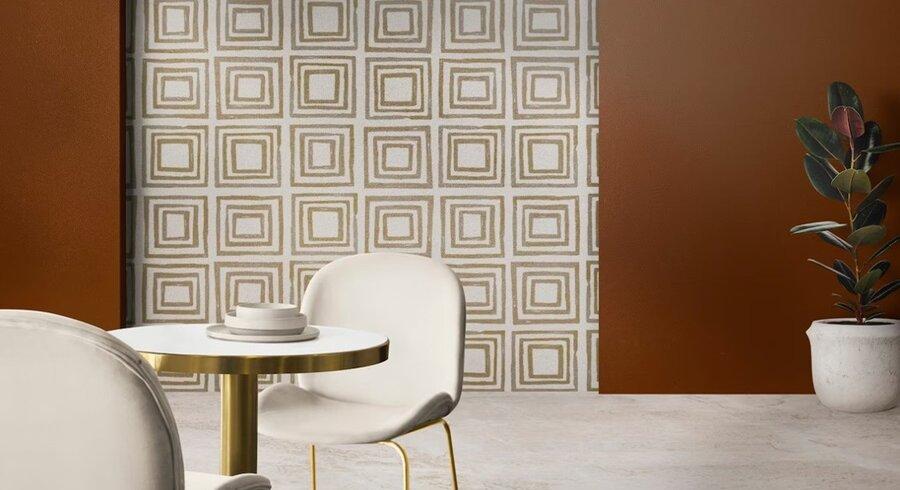 Mocha mousse wall