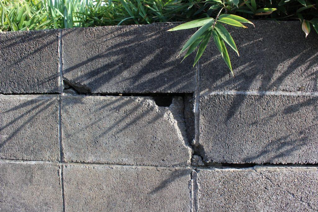 Repairing a concrete wall