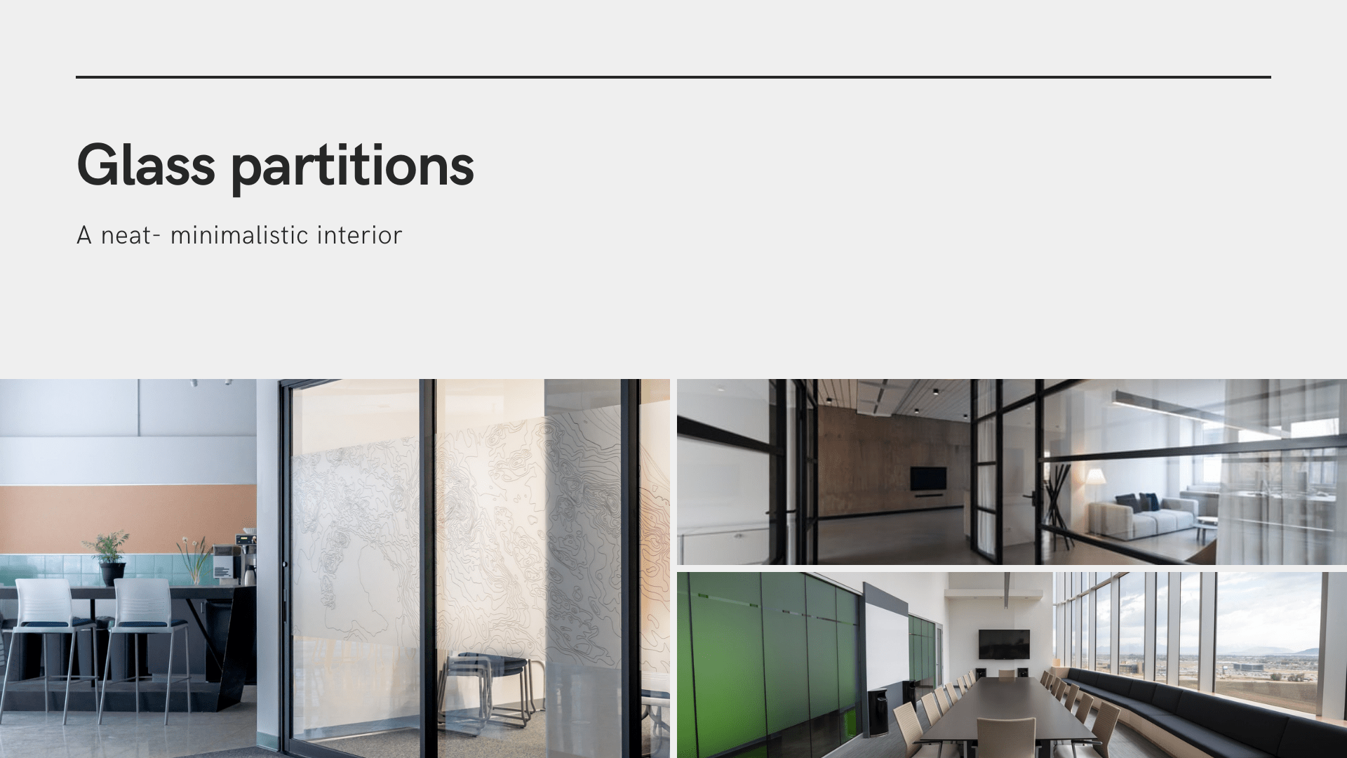 Glass partitions - Priority One Coatings