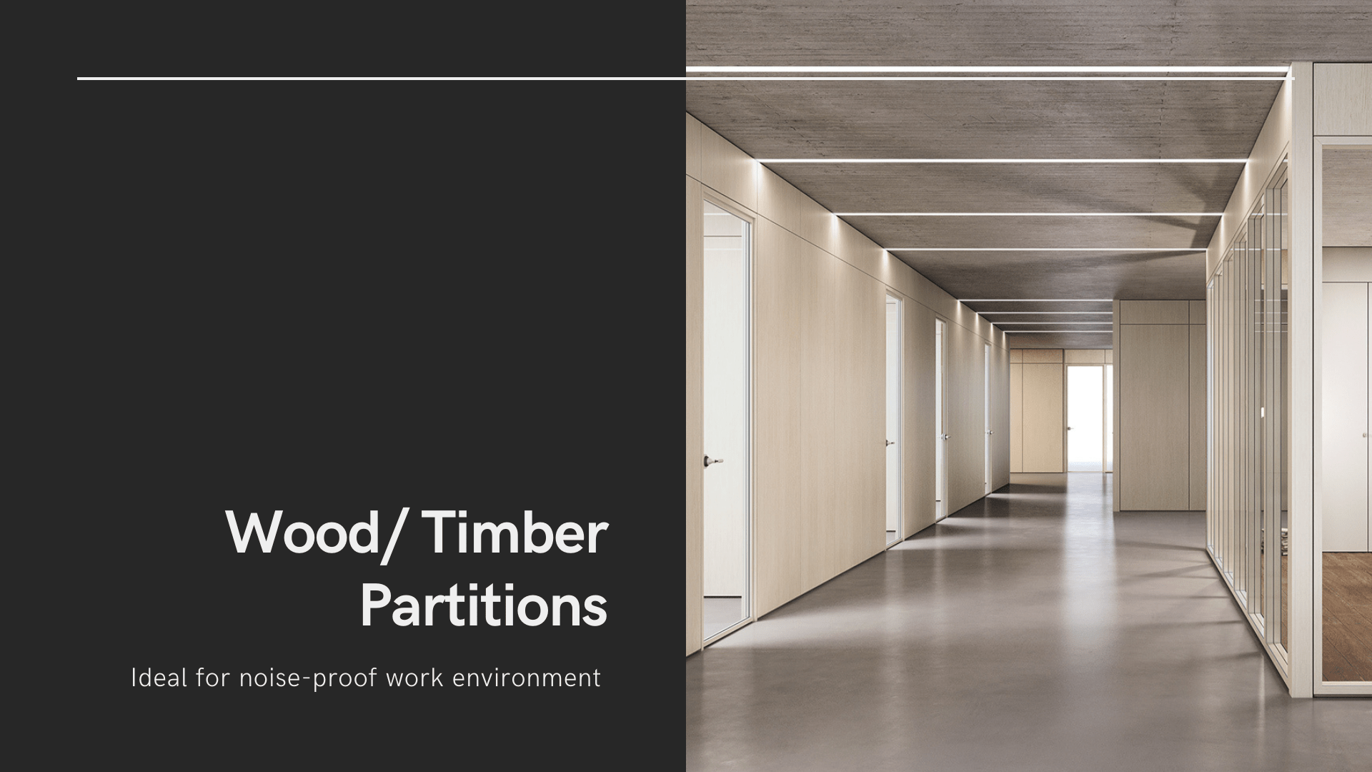 Wood Timber Partitions - Priority One Coatings