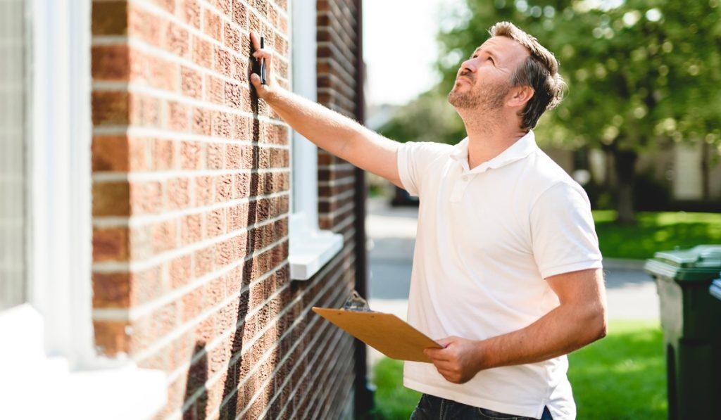 Engineer checking the house after the renovation