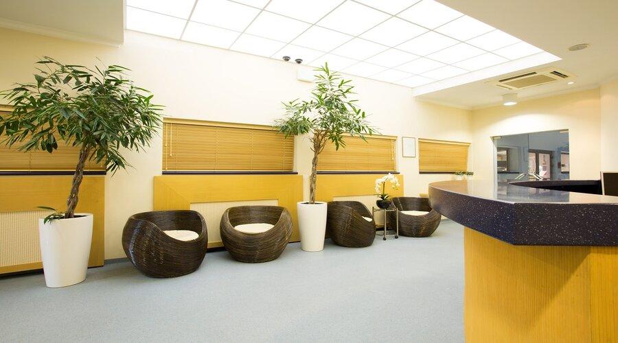 Interior commercial building painting