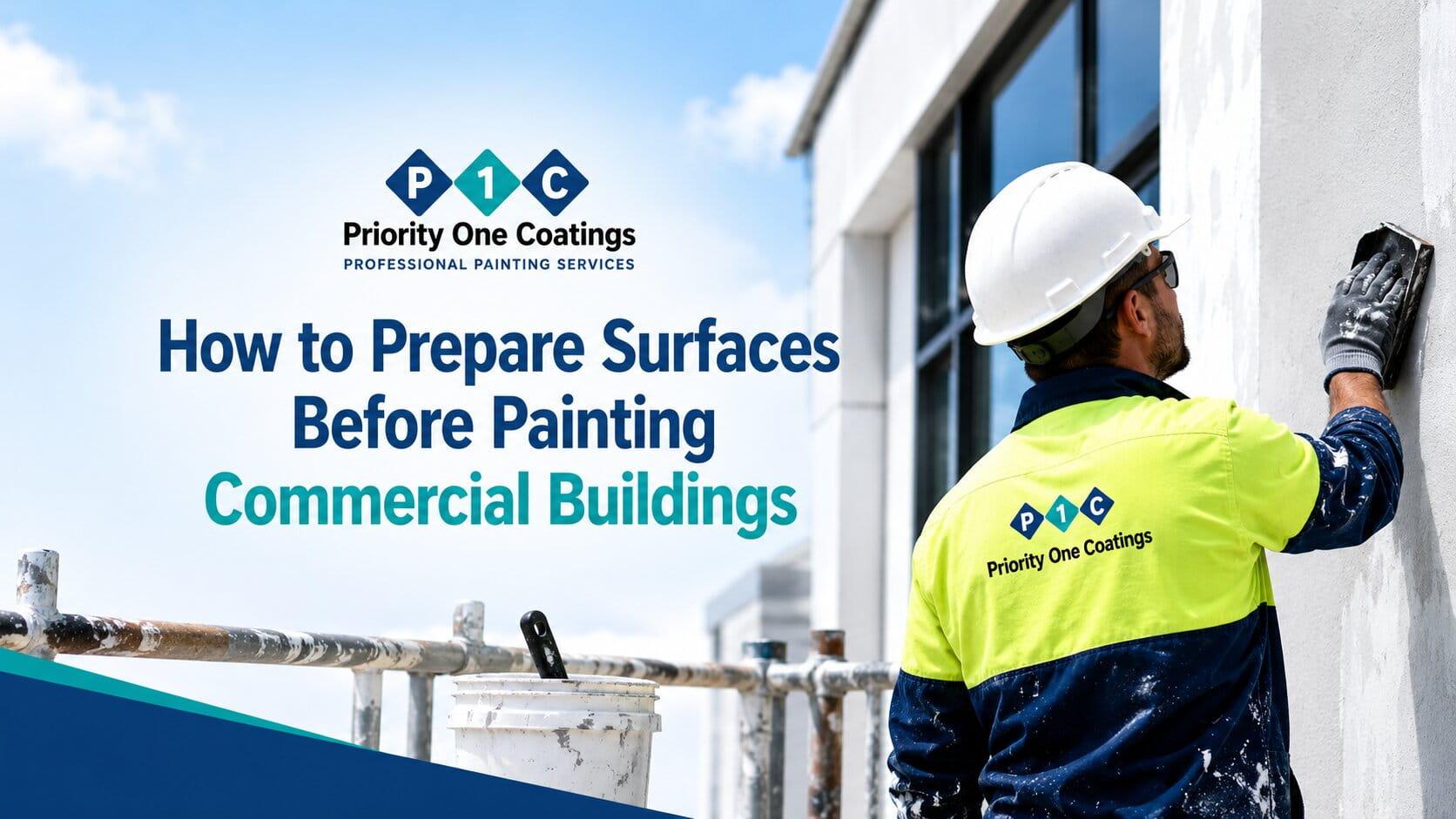 Prepare commercial buildings surfaces for painting chatGPT image