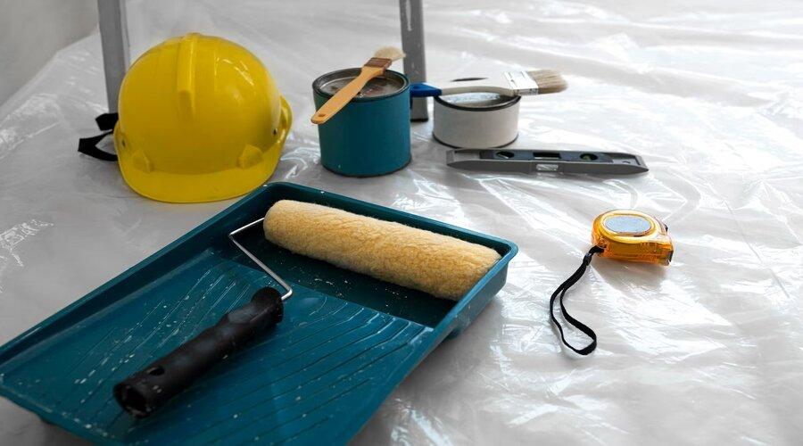 Safety tools for ceiling painting work